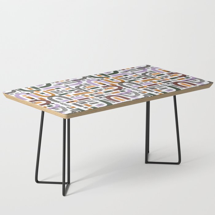 Shapes and animal print C Coffee Table Gallery Image 1
