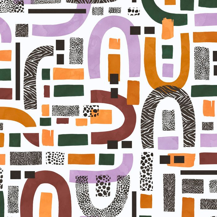Shapes and animal print C Coffee Mug Gallery Image 2