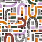 Shapes and animal print C Coffee Mug Gallery Image 2