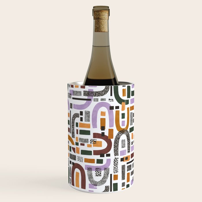 Shapes and animal print C Wine Chiller Gallery Image 1