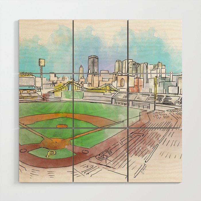 PNC Park Wood Wall Art Gallery Image 1