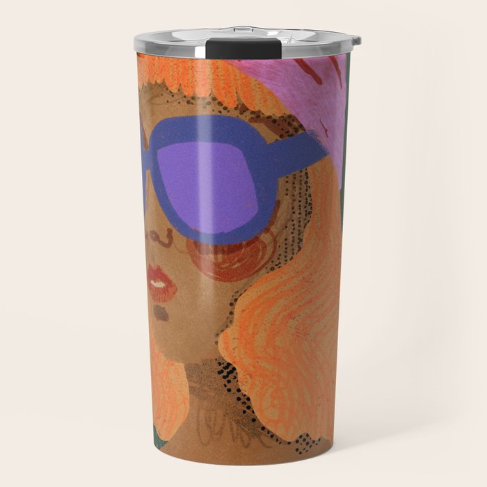 Girl Wearing Turban Travel Mug Gallery Image 1