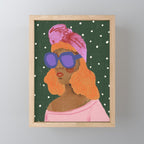 Girl Wearing Turban Mini Art Print Gallery Image 1