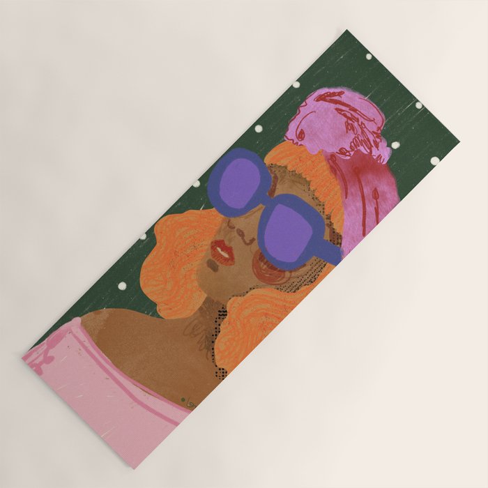 Girl Wearing Turban Yoga Mat Gallery Image 1