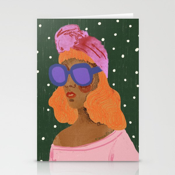 Girl Wearing Turban Stationery Card Gallery Image 2
