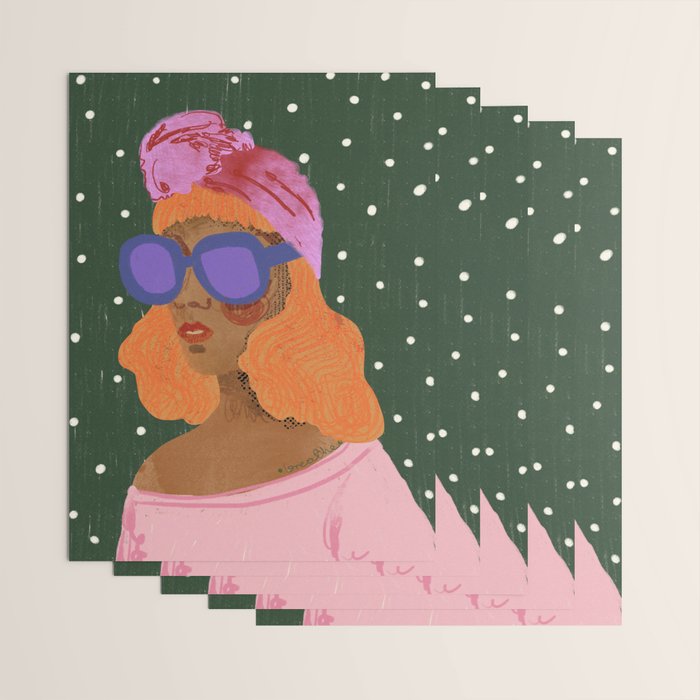 Girl Wearing Turban Wrapping Paper Gallery Image 3