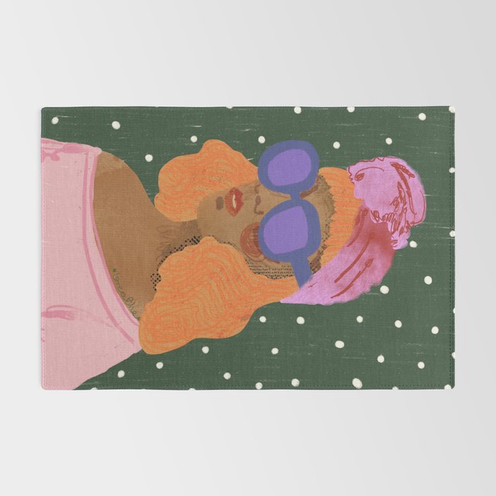 Girl Wearing Turban Rug Gallery Image 2
