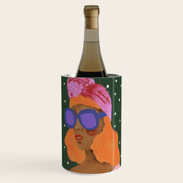 Girl Wearing Turban Wine Chiller Gallery Image 2