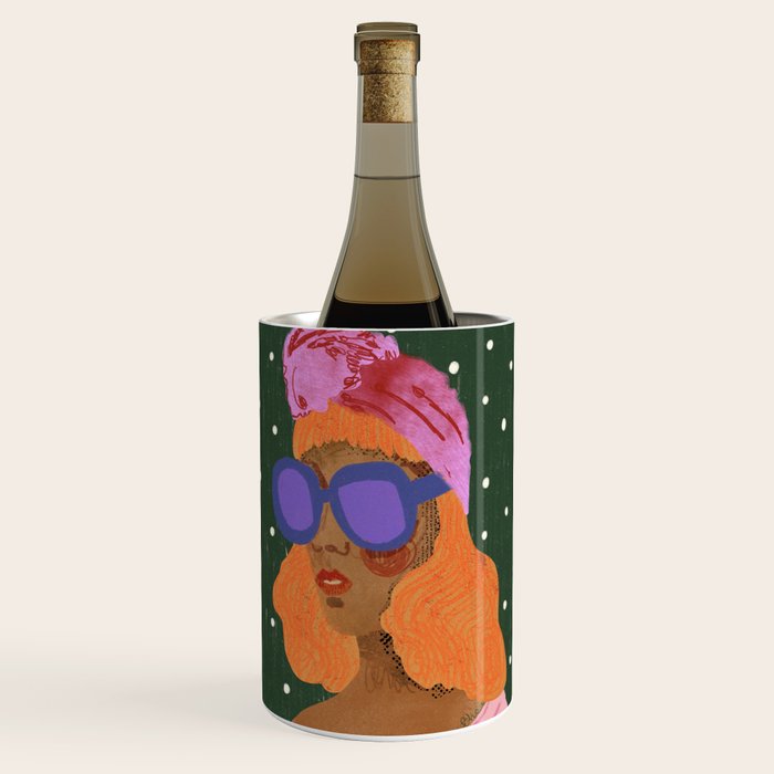 Girl Wearing Turban Wine Chiller Gallery Image 3