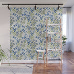 âWild Blueberryâ- Botanical Pattern (1) Wall Mural Gallery Image 1