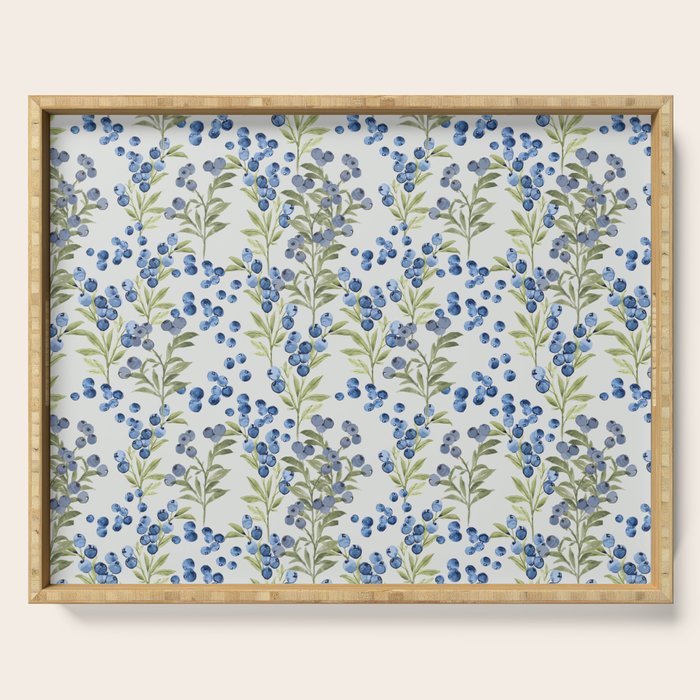 âWild Blueberryâ- Botanical Pattern (1) Serving Tray Gallery Image 1