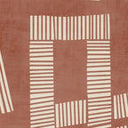 Terracotta Cream Digital Linocut Boho Artwork Coffee Mug Gallery Image 2
