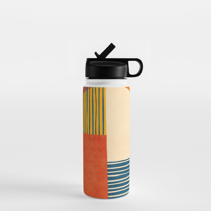 Colorful Bold Geometric Original Artwork Water Bottle Gallery Image 1