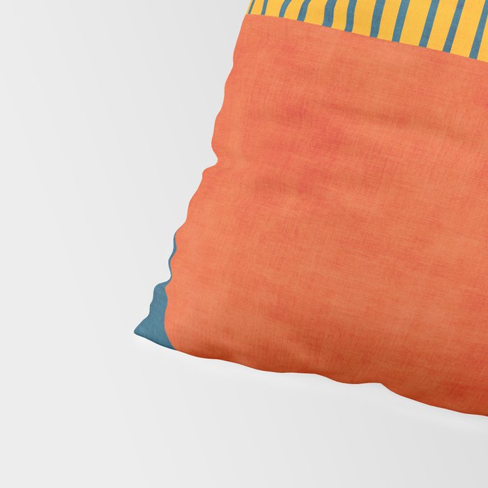 Colorful Bold Geometric Original Artwork Pillow Sham Gallery Image 4