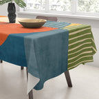Colorful Bold Geometric Original Artwork Tablecloth Gallery Image 3
