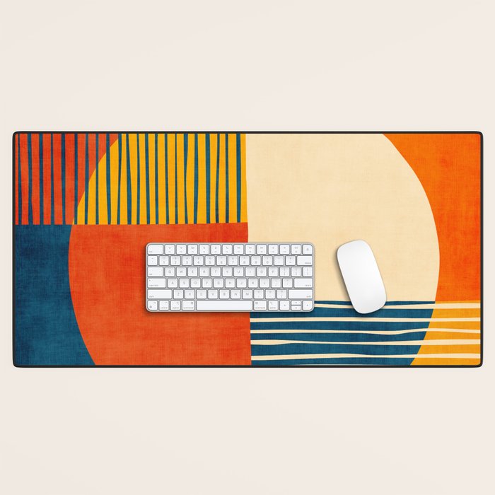 Colorful Bold Geometric Original Artwork Desk Mat Gallery Image 1