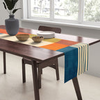 Colorful Bold Geometric Original Artwork Table Runner Gallery Image 2