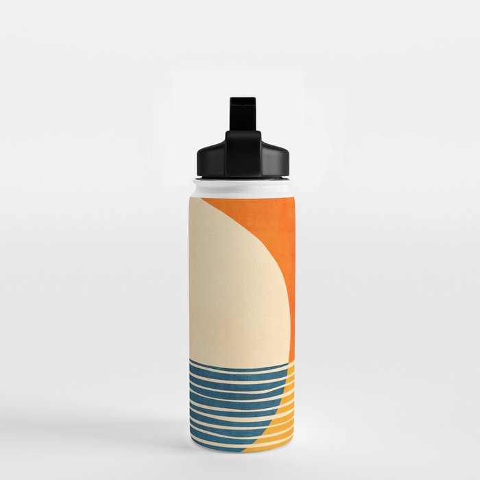 Colorful Bold Geometric Original Artwork Water Bottle Gallery Image 2