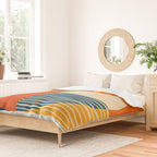 Colorful Bold Geometric Original Artwork Duvet Cover Gallery Image 2