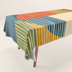 Colorful Bold Geometric Original Artwork Tablecloth Gallery Image 1