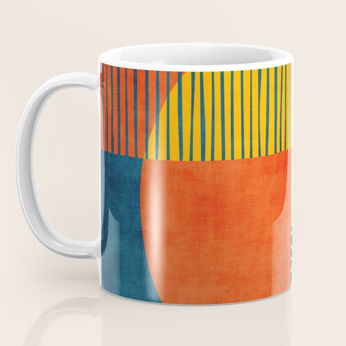 Colorful Bold Geometric Original Artwork Coffee Mug Gallery Image 3