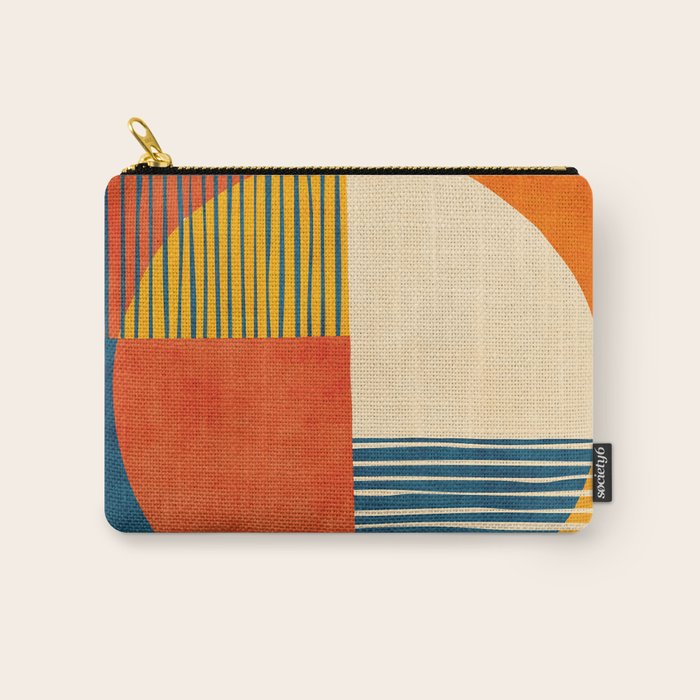 Colorful Bold Geometric Original Artwork Carry All Pouch Gallery Image 1