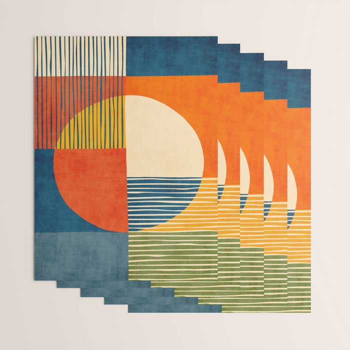 Colorful Bold Geometric Original Artwork Wrapping Paper Gallery Image 3