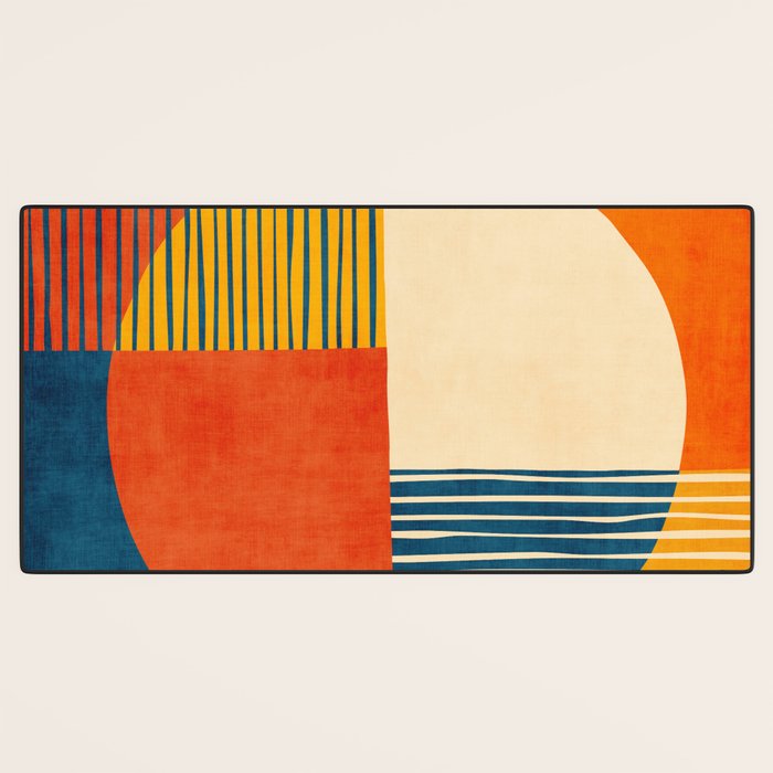 Colorful Bold Geometric Original Artwork Desk Mat Gallery Image 3