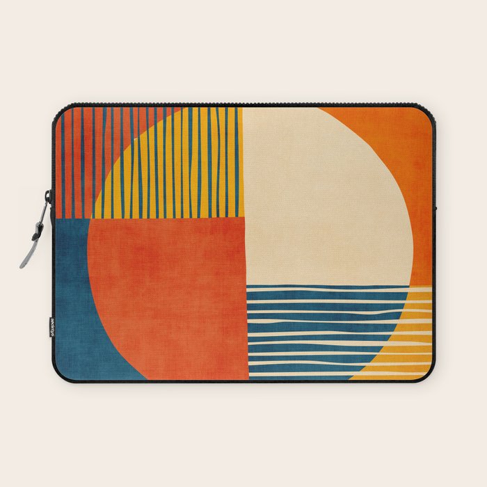 Colorful Bold Geometric Original Artwork Laptop Sleeve Gallery Image 1