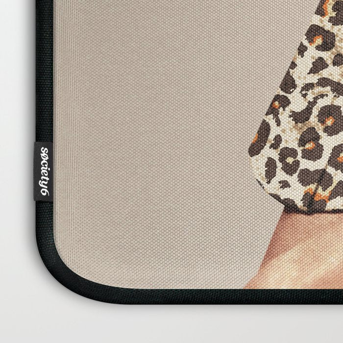 These Boots - Leopard Print V2 Beige Laptop Sleeve Gallery Image 3