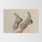 These Boots - Leopard Print V2 Beige Rug Gallery Image 2