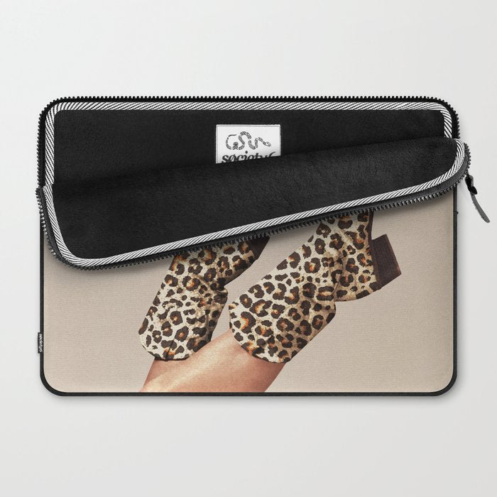 These Boots - Leopard Print V2 Beige Laptop Sleeve Gallery Image 2