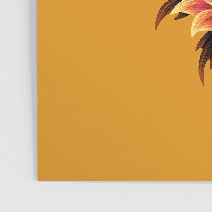 Gazania Floral - Orange Gold Poster Gallery Image 3