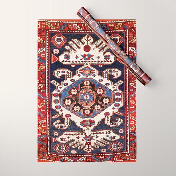Shirvan East Caucasus Rug Print Wrapping Paper Gallery Image 1