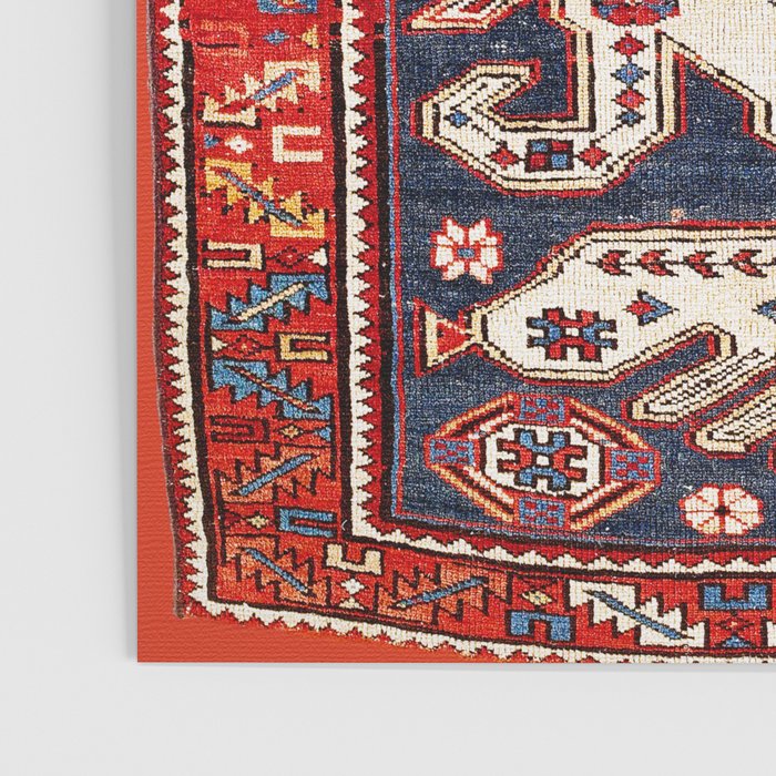 Shirvan East Caucasus Rug Print Poster Gallery Image 3