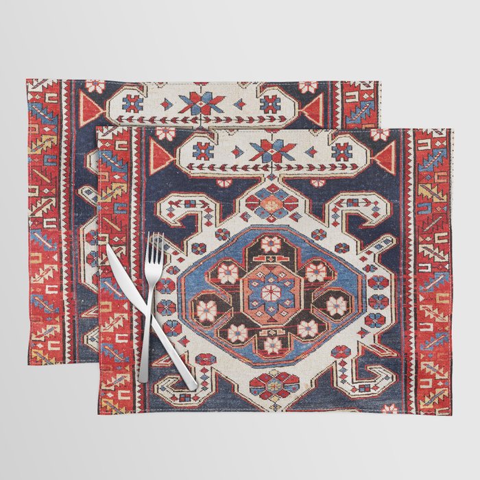 Shirvan East Caucasus Rug Print Placemat Gallery Image 1