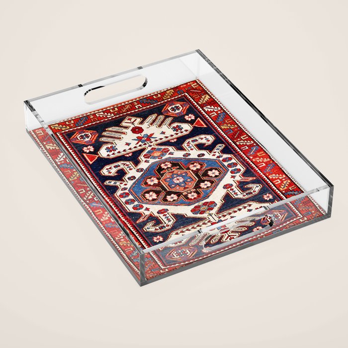 Shirvan East Caucasus Rug Print Acrylic Tray Gallery Image 1