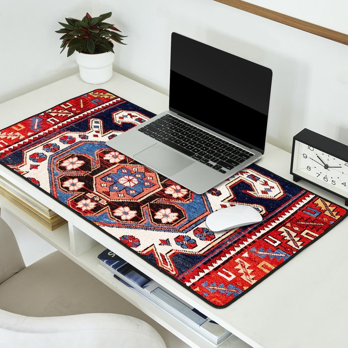 Shirvan East Caucasus Rug Print Desk Mat Gallery Image 2