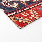 Shirvan East Caucasus Rug Print Welcome Mat Gallery Image 2