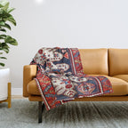 Shirvan East Caucasus Rug Print Throw Blanket Gallery Image 1