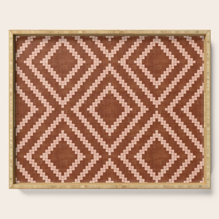 Loom in Rust Serving Tray Gallery Image 1