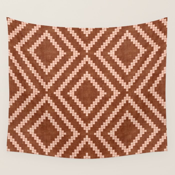 Loom in Rust Wall Tapestry Gallery Image 4