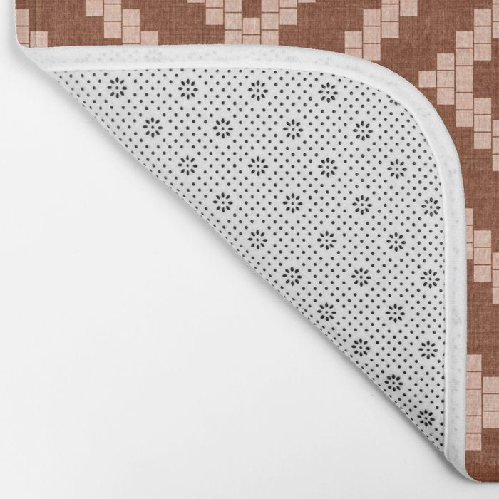 Loom in Rust Bath Mat Gallery Image 2