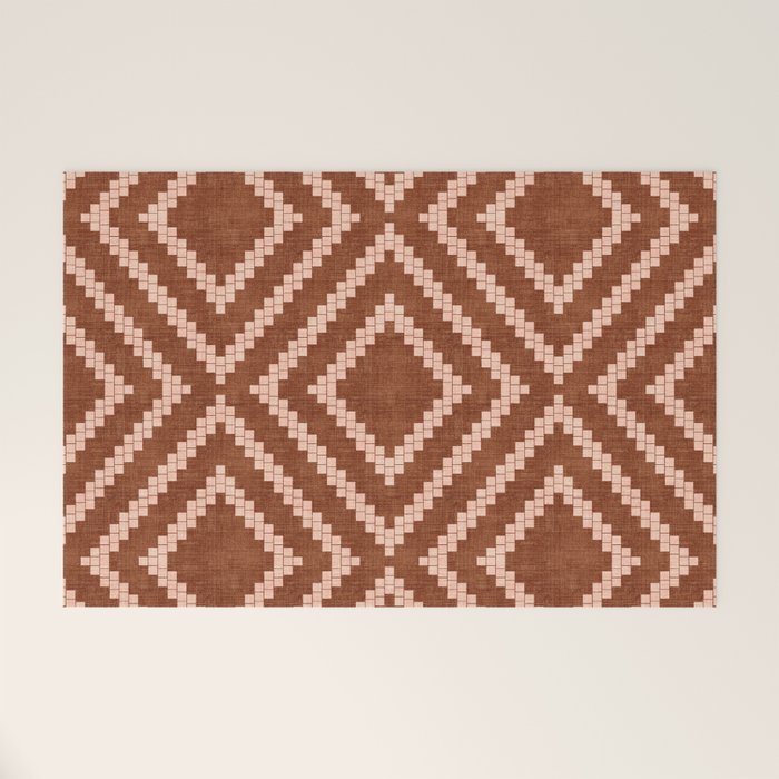 Loom in Rust Welcome Mat Gallery Image 1