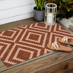 Loom in Rust Outdoor Rug Gallery Image 2