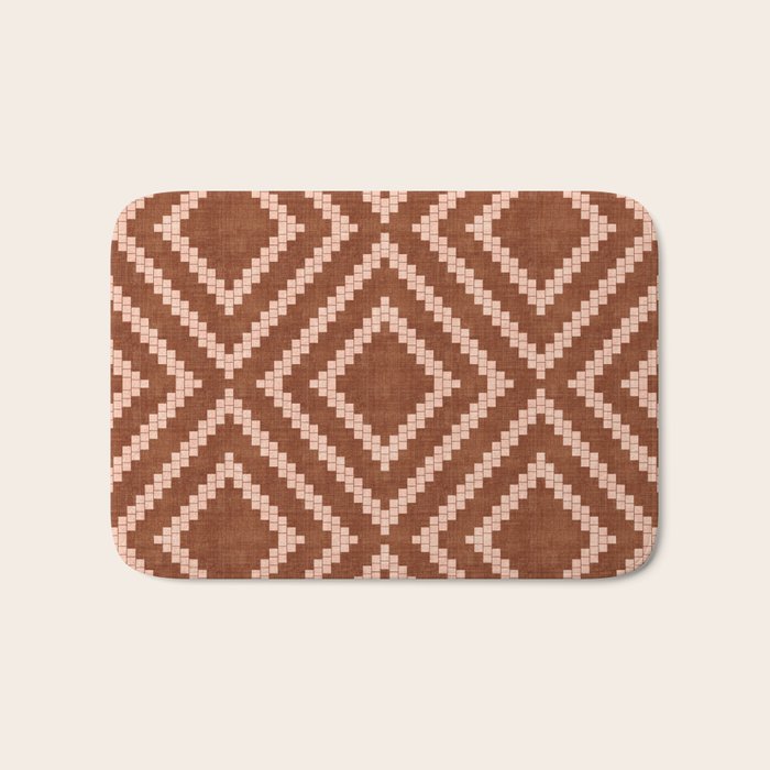 Loom in Rust Bath Mat Gallery Image 1