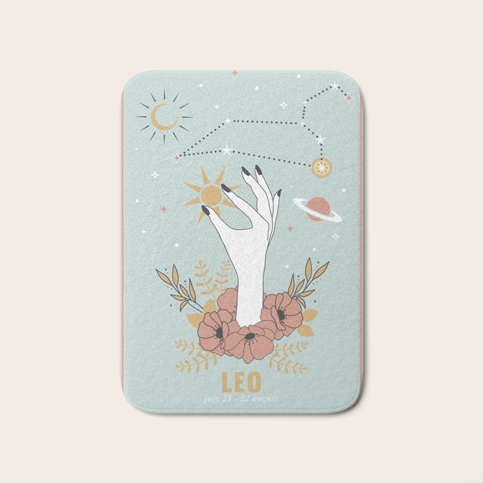 Leo Zodiac Series Bath Mat Gallery Image 1