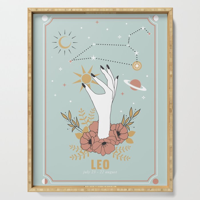 Leo Zodiac Series Serving Tray Gallery Image 1