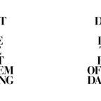 Don't Be Like the Rest of them Darling black-white typography poster black and white wall home decor Coffee Mug Gallery Image 2
