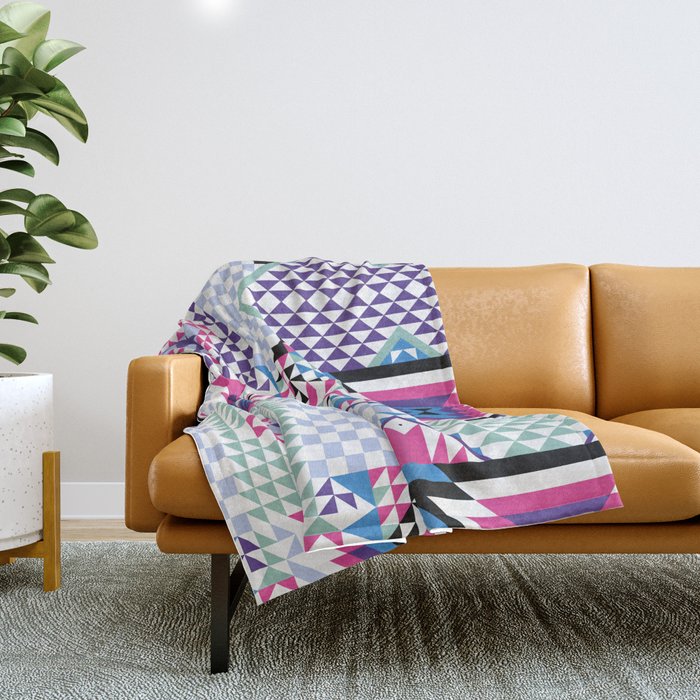 MB2 Tribal geometric Throw Blanket Gallery Image 1